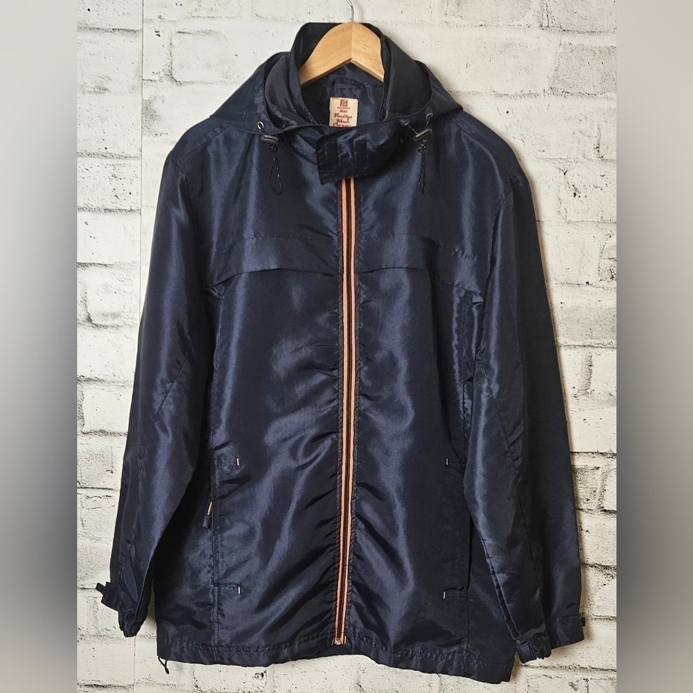 OUTDOOR Men Vintage Wash Cargo Water-Resistant Windbreaker Jacket
